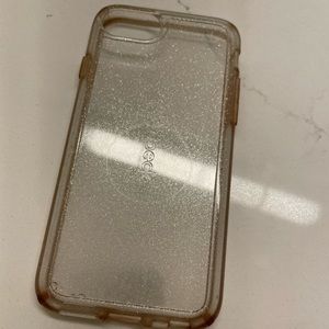 iPhone 8 sparkly clear case